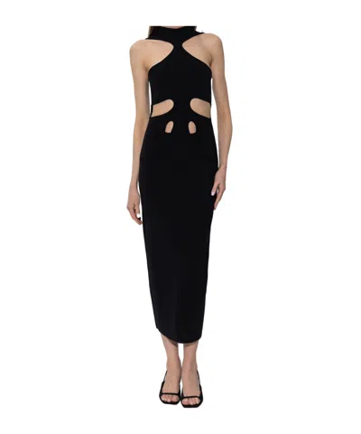 Cult Gaia Cut-out Midi Dress In Black