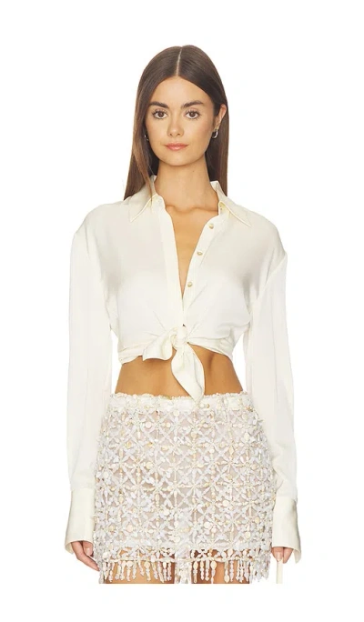 Cult Gaia Cynara Top In White