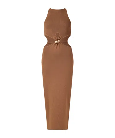 Cult Gaia Cypress Drews A Line Dress In Brown