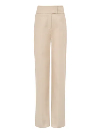 Cult Gaia Cypria Trousers With Lifestyle  In White