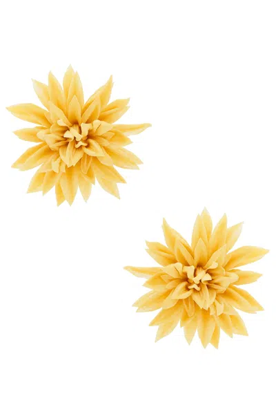 Cult Gaia Dahlia Earrings In Yellow