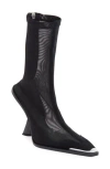 Cult Gaia Daija Mesh Boot In Black