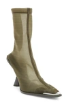 Cult Gaia Daija Mesh Boot In Green