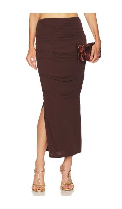 Cult Gaia Dany Skirt In Brown