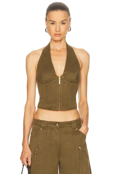 Cult Gaia Davey Top In Green