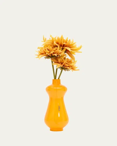 Cult Gaia Dee Dee Flower Vase Clutch Bag In Yellow