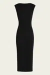 Cult Gaia Deirdra Midi Dress In Black In Black