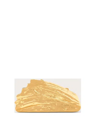 Cult Gaia Delvina Clutch Bag In White