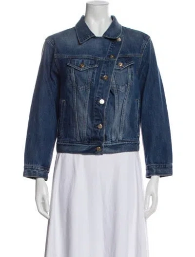 Pre-owned Cult Gaia Denim Jacket In Blue