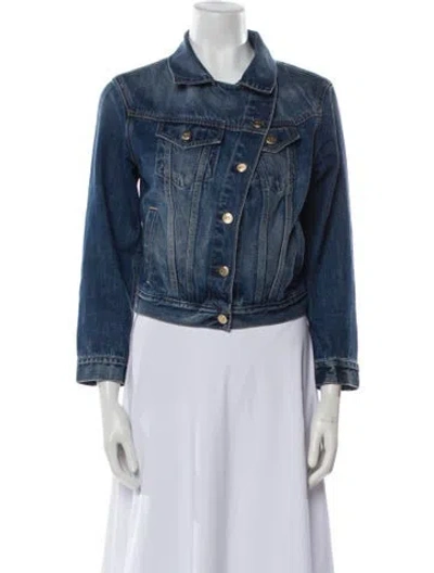 Pre-owned Cult Gaia Denim Jacket In Blue