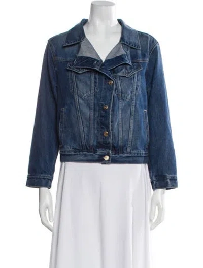 Pre-owned Cult Gaia Denim Jacket In Blue