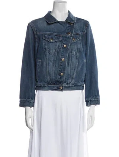 Pre-owned Cult Gaia Denim Jacket In Blue