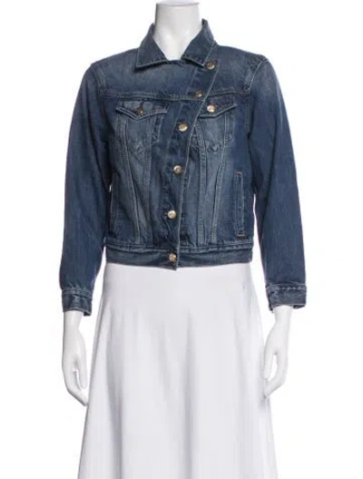 Pre-owned Cult Gaia Denim Jacket In Blue