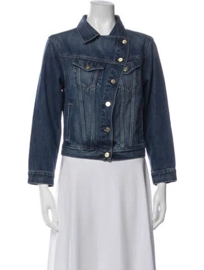 Pre-owned Cult Gaia Denim Jacket In Blue