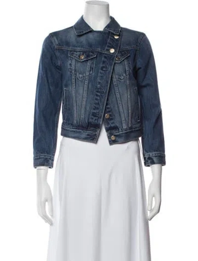 Pre-owned Cult Gaia Denim Jacket In Blue