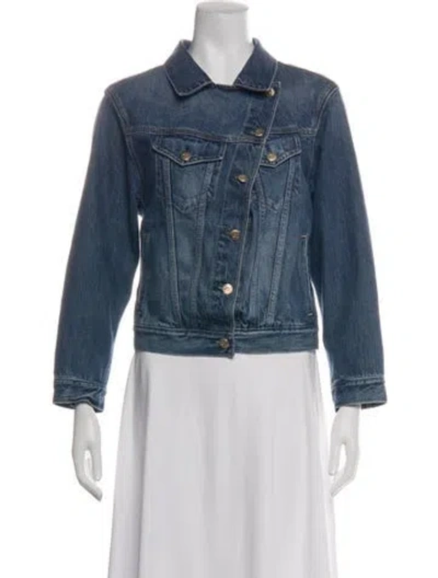 Pre-owned Cult Gaia Denim Jacket In Blue