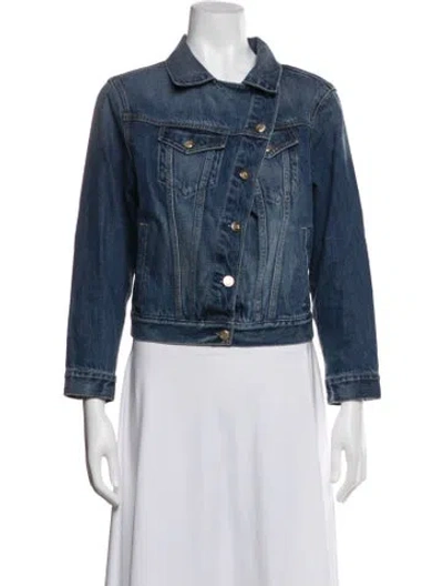 Pre-owned Cult Gaia Denim Jacket In Blue