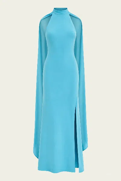 Cult Gaia Doe Gown In Ibiza In Blue