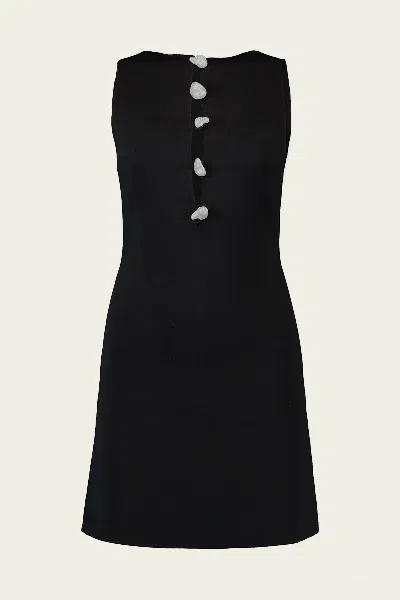Cult Gaia Doms Button-fastenig Midi Dress In Multi