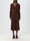 Cult Gaia Long-sleeved Dress In Brown