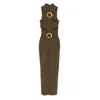 Cult Gaia Ambar Midi Dress In Brown