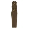 Cult Gaia Ambar Midi Dress In Brown