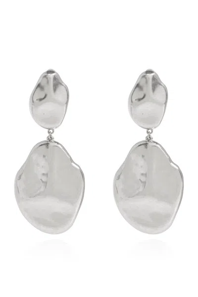 Cult Gaia Dunia Clip Earrings In Silver