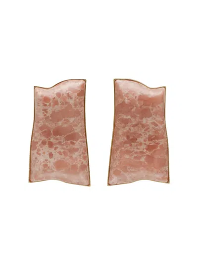 Cult Gaia Alaya Earrings In Brown