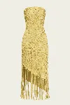 Cult Gaia Edina Gown In Gold In Yellow