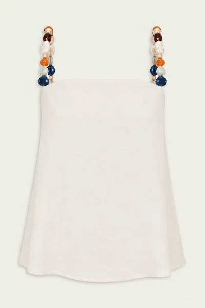Cult Gaia Eira Top In Off-white