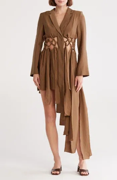 Cult Gaia Elana Long Sleeve Midi Dress