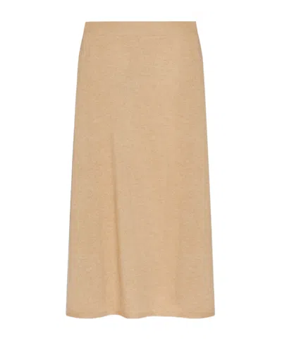 Cult Gaia Elastic Waist Midi Skirt In Brown