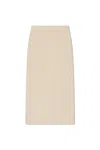 Cult Gaia Elastic Waist Skirt In Nude