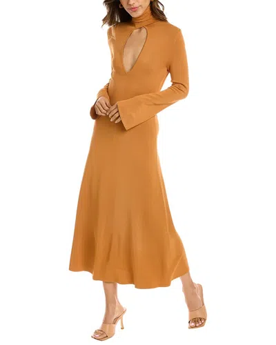 Cult Gaia Eli Midi Dress In Brown