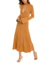 Cult Gaia Eli Midi Dress In Brown