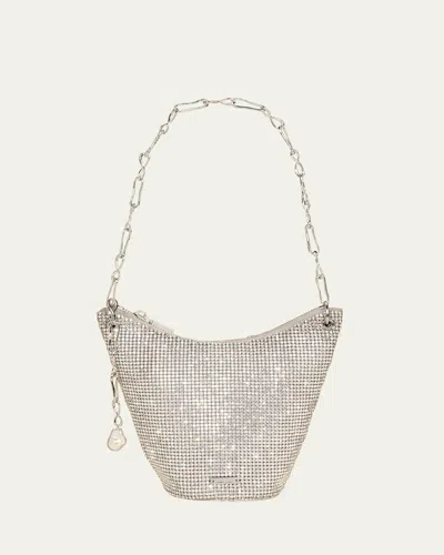 Cult Gaia Elisa Rhinestone Wristlet In Clear
