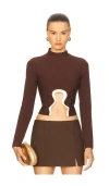 Cult Gaia Elisabetta Top In Java In Brown