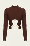 Cult Gaia Elisabetta Top In Java In Brown