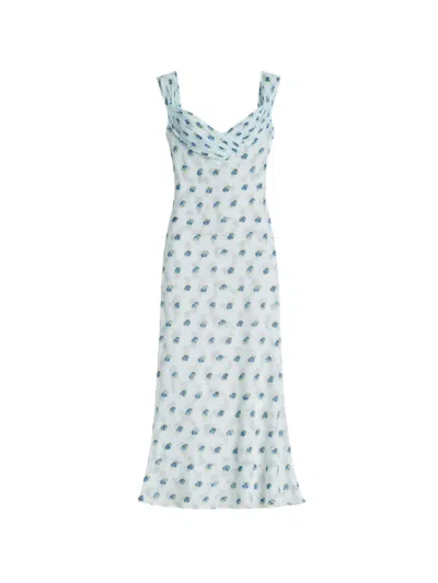 Cult Gaia Sweetheart Neckline Mini Dress With Wide Shoulder Straps In White
