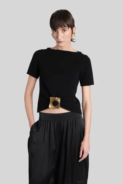 Cult Gaia Ellen Topwear In Black Wool