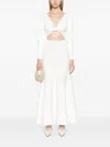 Cult Gaia Ellie Cinched Crop Top In White