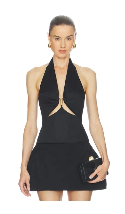 Cult Gaia Elorae Top In Black