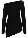 Cult Gaia Elory Kint Top In Black In Black