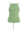 Cult Gaia Embellished Lyle Top In Green