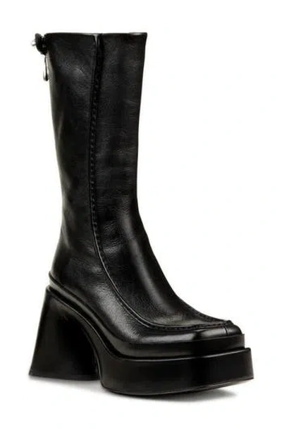 Cult Gaia Emersyn Block Heel Platform Boot In Black