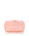 Cult Gaia Eos Beaded Marbled Acrylic Clutch In Pink Multi