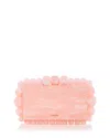 Cult Gaia Eos Beaded Marbled Acrylic Clutch In Pink Multi