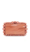 Cult Gaia Eos Beaded Acrylic Clutch Bag In 科拉洛