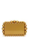 Cult Gaia Rectangular Gold Aluminum Eos Clutch