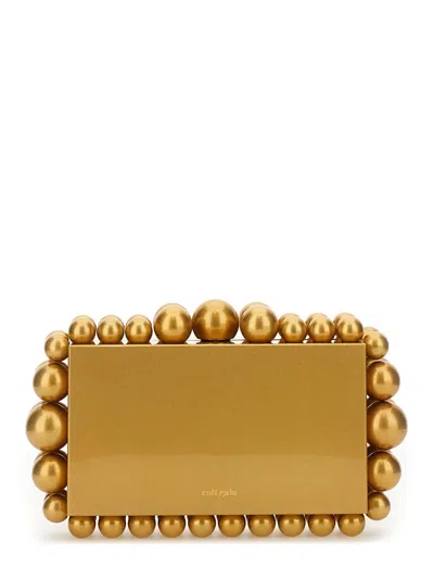 Cult Gaia Eos Clutch In Gold